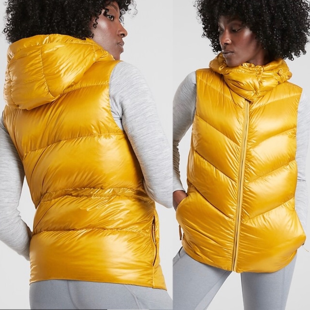 Athleta Gold Puffer Vest